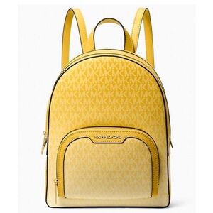 Michael Kors Sunburst Yellow Backpack